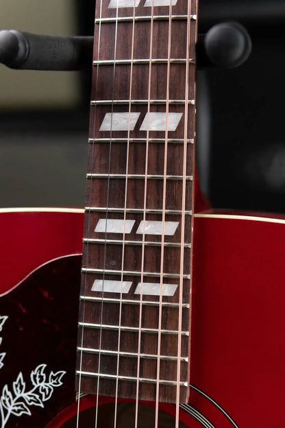 Gibson Hummingbird Special Left-Handed Acoustic/Electric Guitar - Satin Vintage Cherry Sunburst with Gig Bag