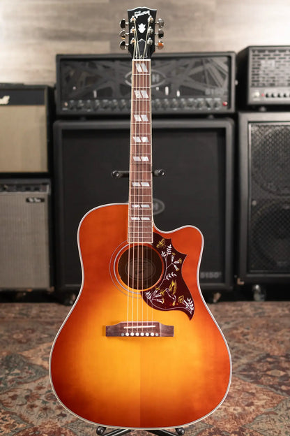 Gibson Hummingbird Standard EC Acoustic/Electric Guitar - Heritage Cherry Sunburst with Hardshell Case