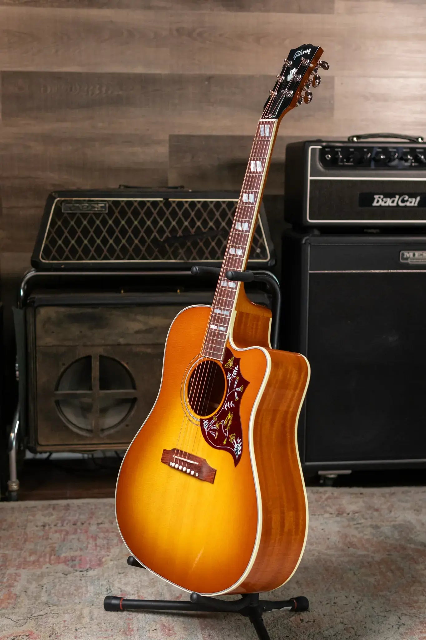 Gibson Hummingbird Standard EC Acoustic/Electric - Heritage Cherry Sunburst with Hardshell Case