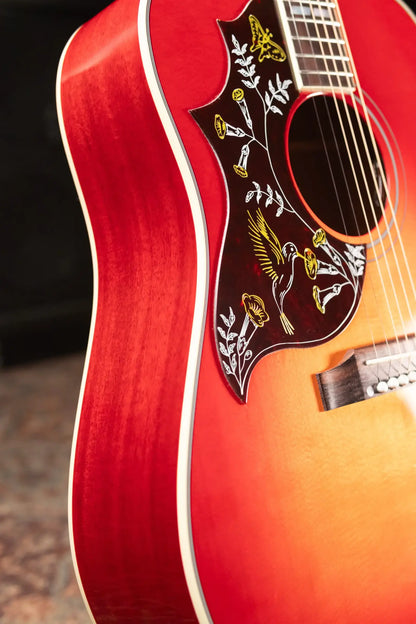 Gibson Hummingbird Standard Left-Handed Acoustic/Electric Guitar - Vintage Cherry Sunburst with Hardshell Case