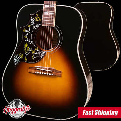 Gibson Hummingbird Standard Left-Handed Acoustic/Electric Guitar - Vintage Sunburst with Hardshell Case