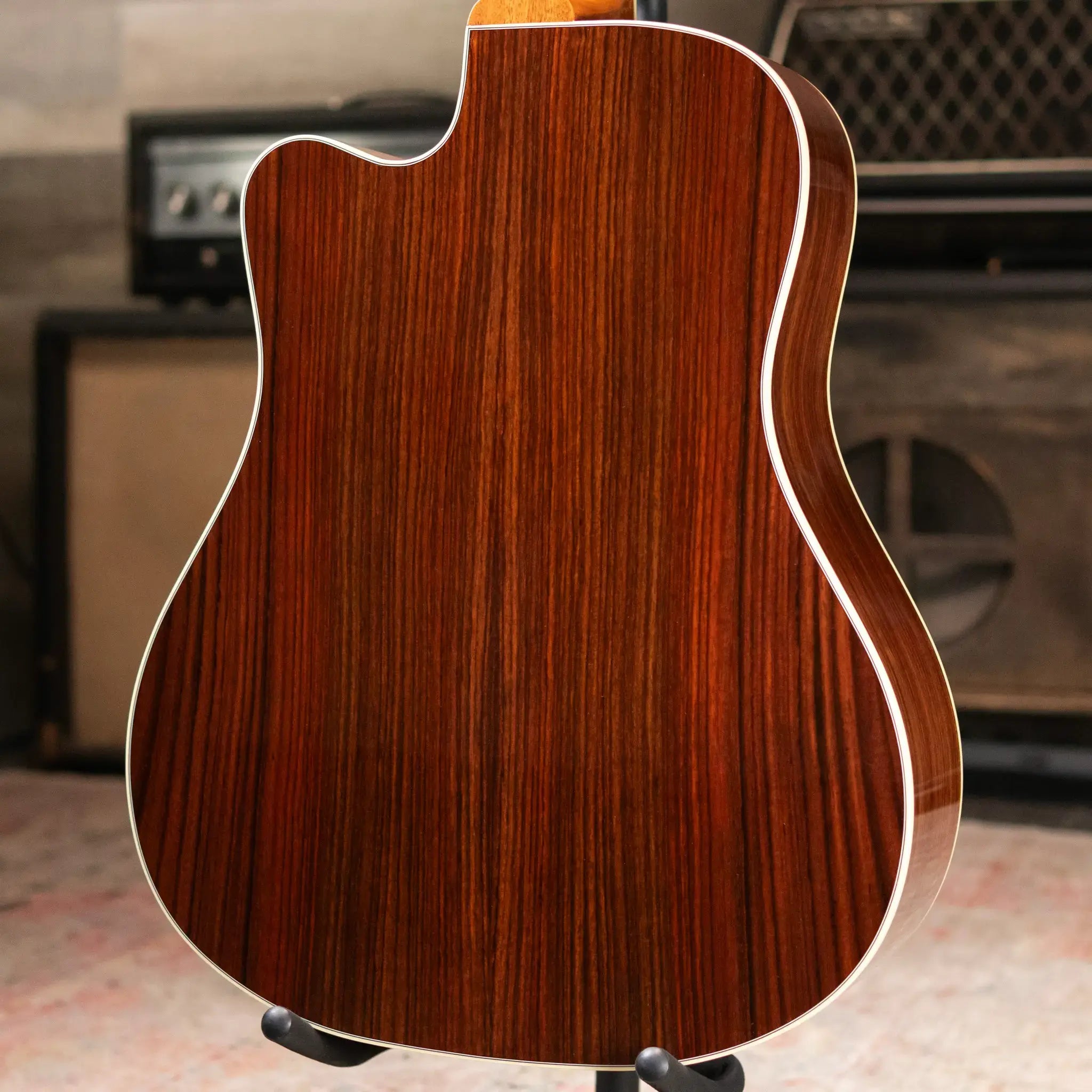 Gibson Hummingbird Standard Rosewood EC Dreadnought Acoustic/Electric Guitar - Rosewood Burst with Hardshell Case