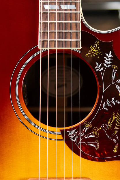 Gibson Hummingbird Standard Rosewood EC Dreadnought Acoustic/Electric Guitar - Rosewood Burst with Hardshell Case