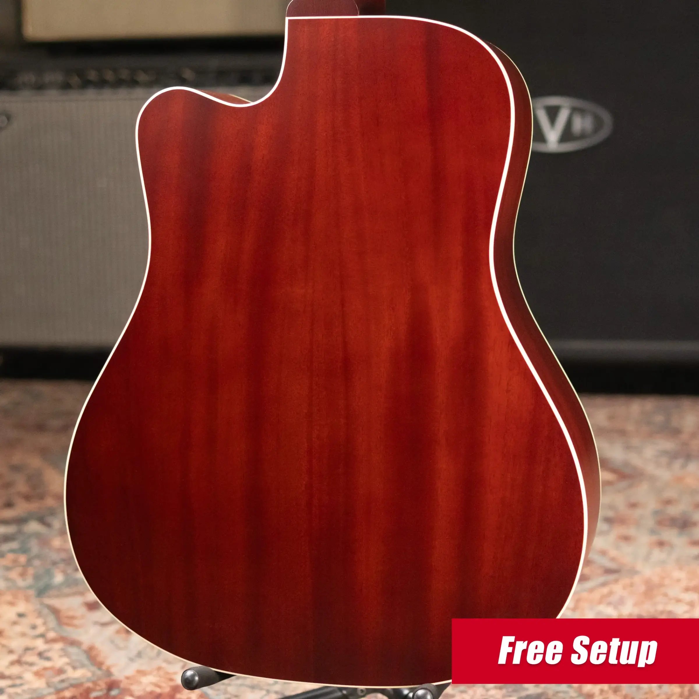 Gibson Hummingbird Studio EC Acoustic/Electric Guitar - Triburst with Hardshell Case