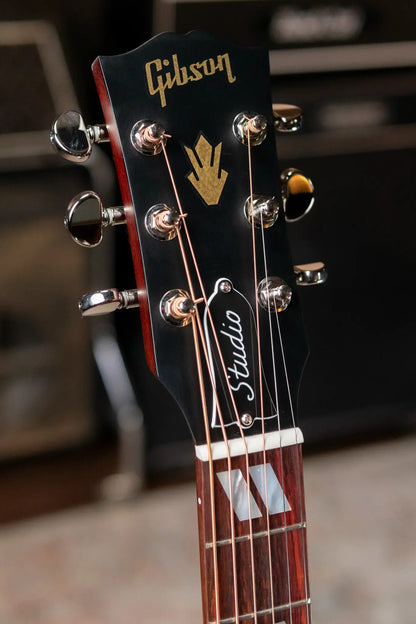 Gibson Hummingbird Studio EC Acoustic/Electric - Tri-Burst Satin with Hardshell Case