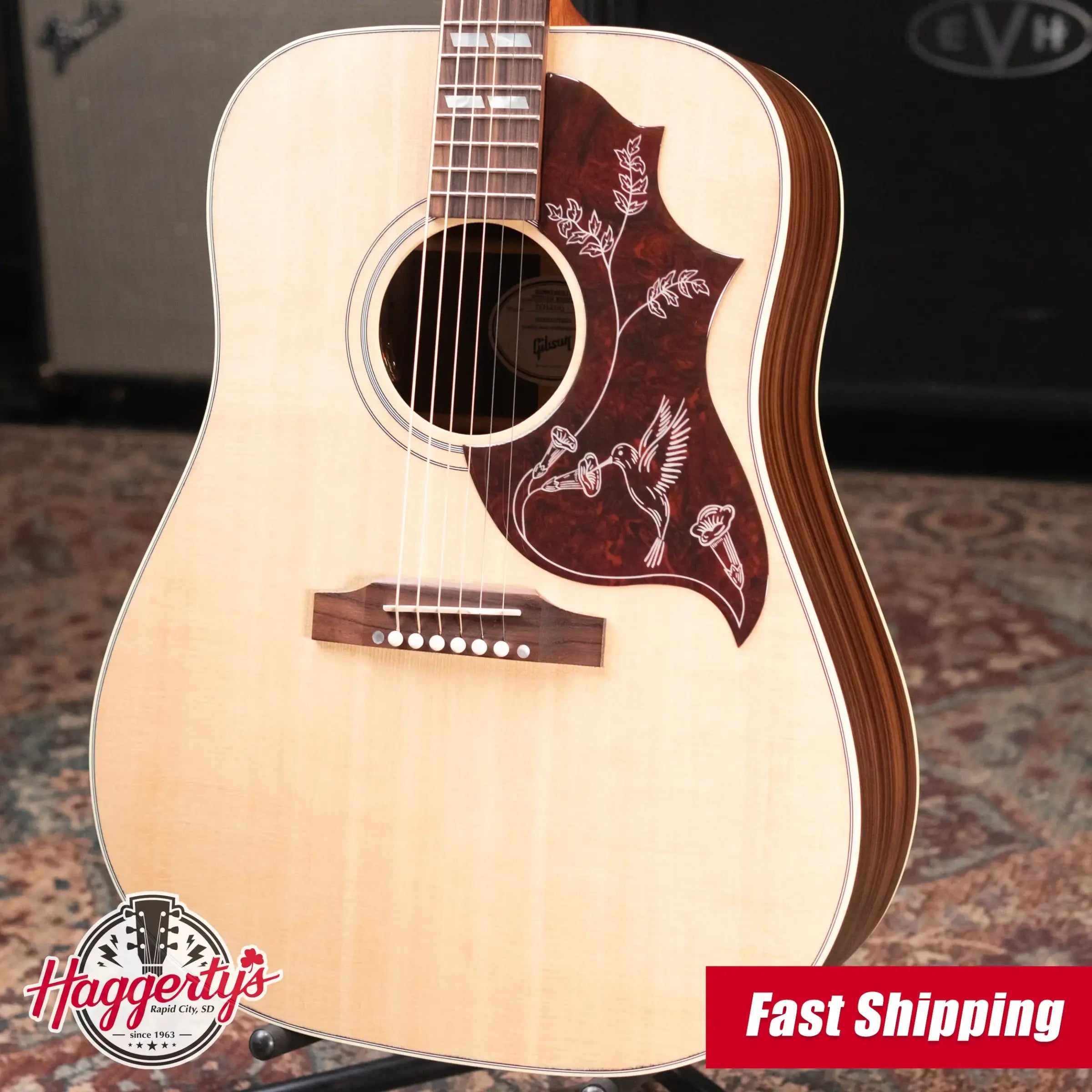 Gibson Hummingbird Studio Rosewood Acoustic/Electric Guitar - Natural with Hardshell Case - Used