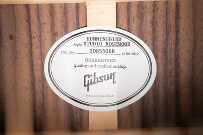 Gibson Hummingbird Studio Rosewood Acoustic/Electric Guitar - Rosewood Burst with Hardshell Case