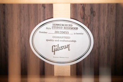 Gibson Hummingbird Studio Rosewood Acoustic/Electric Guitar with Hardshell Case