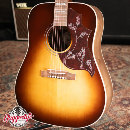 Gibson Hummingbird Studio Walnut Acoustic/Electric Guitar - Walnut Burst with Hardshell Case