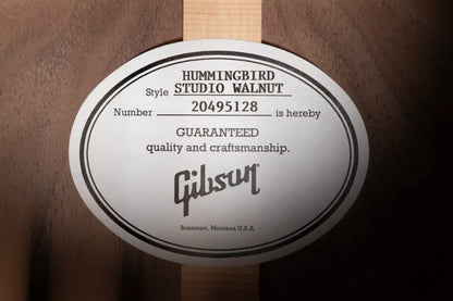 Gibson Hummingbird Studio Walnut Acoustic/Electric Guitar - Walnut Burst with Hardshell Case