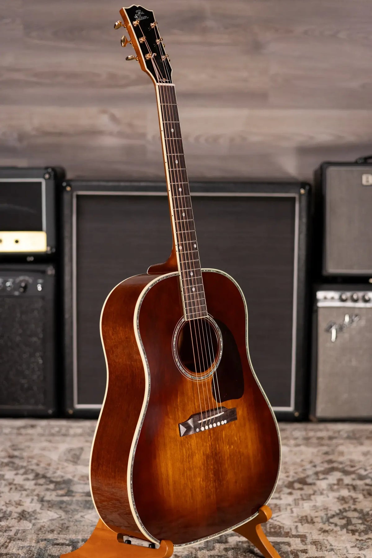 Gibson J-45 Anniversary Limited Edition Acoustic/Electric Guitar - Cremona Burst with Hardshell Case
