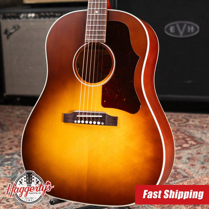 Gibson J-45 Faded 50's Acoustic/Electric Guitar - Vintage Sunburst with Hardshell Case