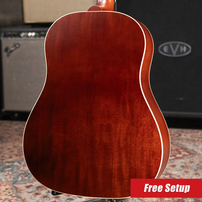 Gibson J-45 Faded 50's Acoustic/Electric Guitar - Vintage Sunburst with Hardshell Case