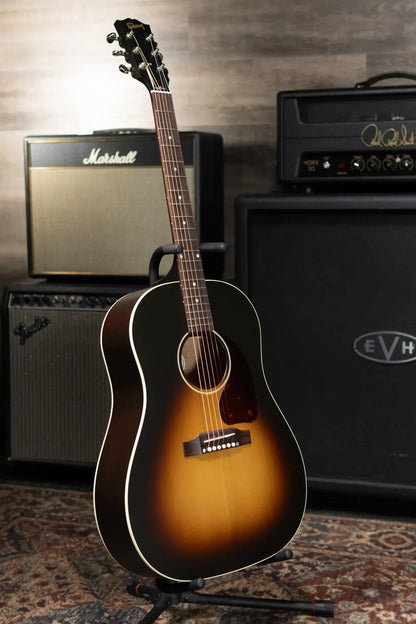 Gibson J-45 Special Acoustic/Electric Guitar - Satin Vintage Sunburst with Gig Bag