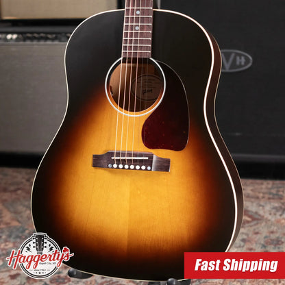 Gibson J-45 Special Acoustic/Electric Guitar - Satin Vintage Sunburst with Structured Gig Bag