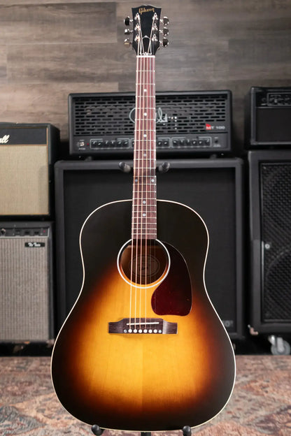 Gibson J-45 Special Acoustic/Electric Guitar - Satin Vintage Sunburst with Structured Gig Bag