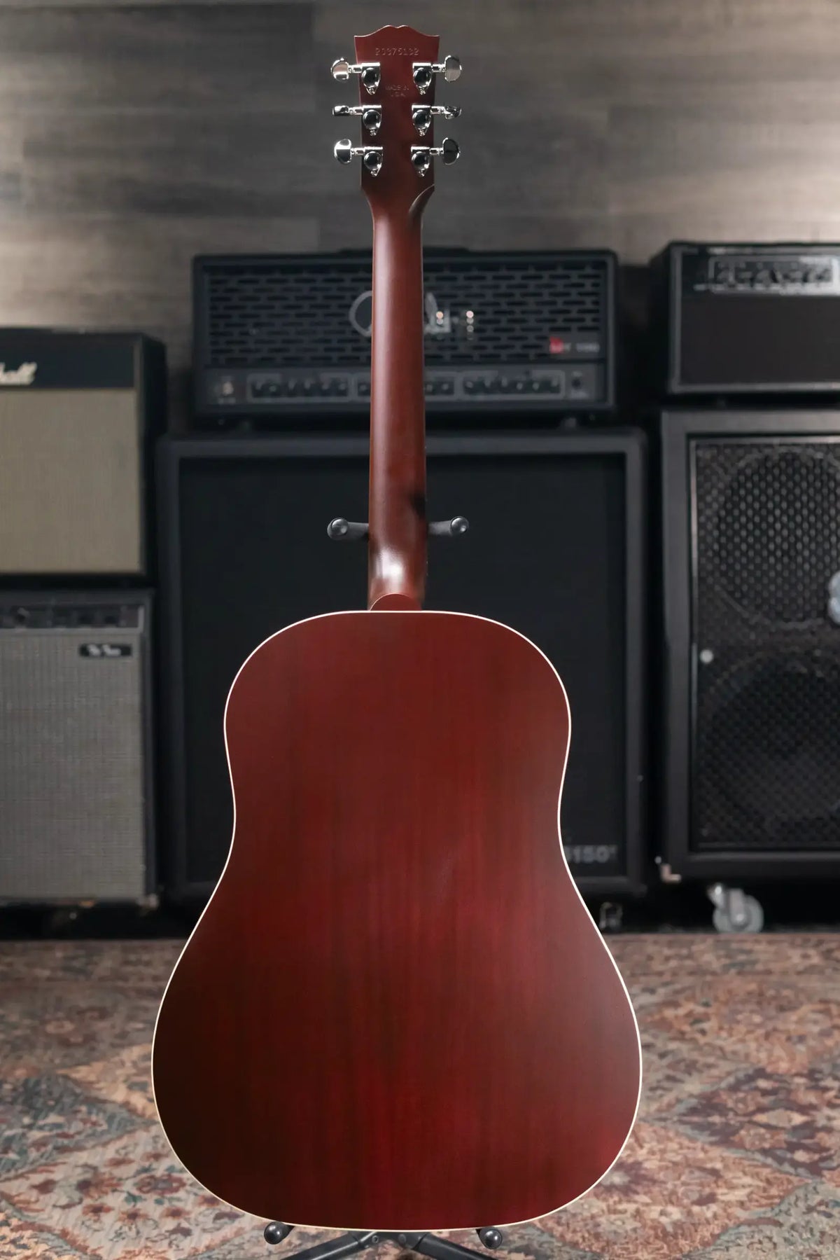 Gibson J-45 Special Acoustic/Electric Guitar - Satin Wine Red with Gig Bag - Demo