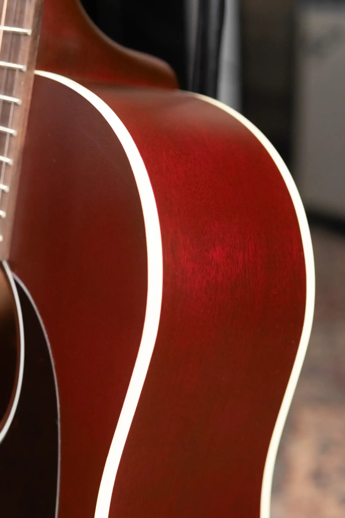 Gibson J-45 Special Acoustic/Electric Guitar - Satin Wine Red with Gig Bag - Demo