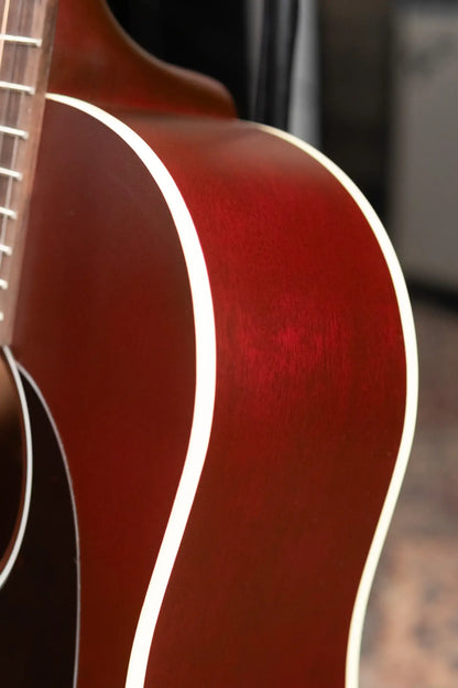 Gibson J-45 Special Acoustic/Electric Guitar - Satin Wine Red with Gig Bag - Demo