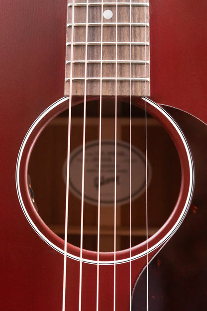 Gibson J-45 Special Acoustic/Electric Guitar - Satin Wine Red with Gig Bag - Demo