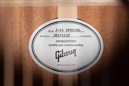 Gibson J-45 Special Acoustic/Electric Guitar - Satin Wine Red with Gig Bag - Demo