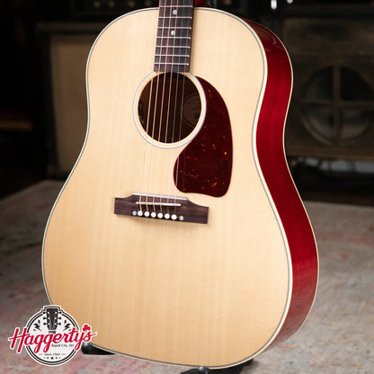 Gibson J-45 Standard Acoustic/Electric - Antique Natural and Cherry Back with Hardshell Case