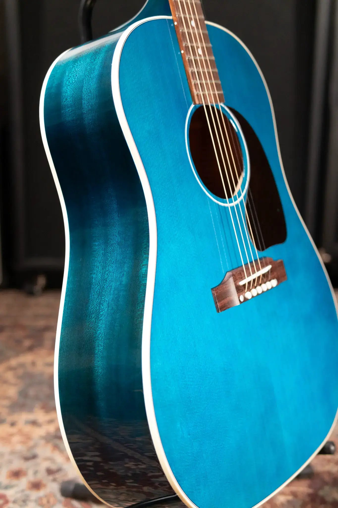 Gibson J-45 Standard Acoustic/Electric Guitar - Bluebonnet with Hardshell Case