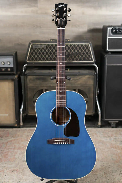 Gibson J-45 Standard Acoustic/Electric Guitar - Bluebonnet with Hardshell Case