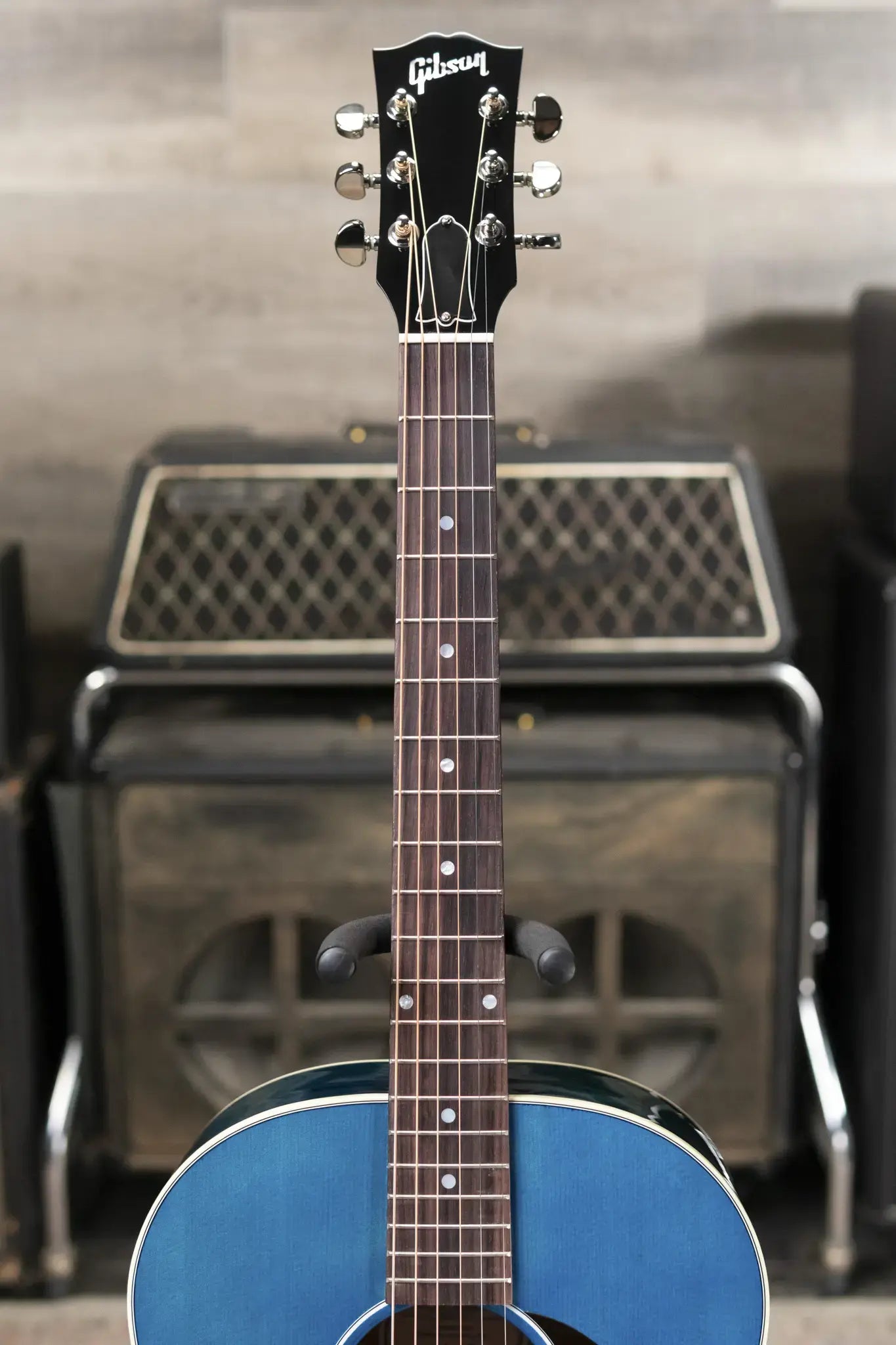 Gibson J-45 Standard Acoustic/Electric Guitar - Bluebonnet with Hardshell Case