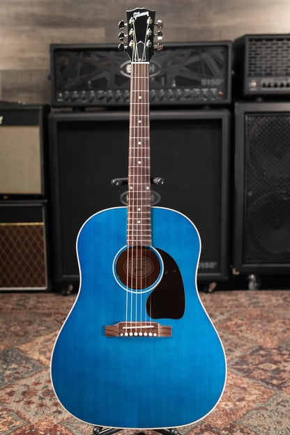 Gibson J-45 Standard Acoustic/Electric Guitar - Bluebonnet with Hardshell Case