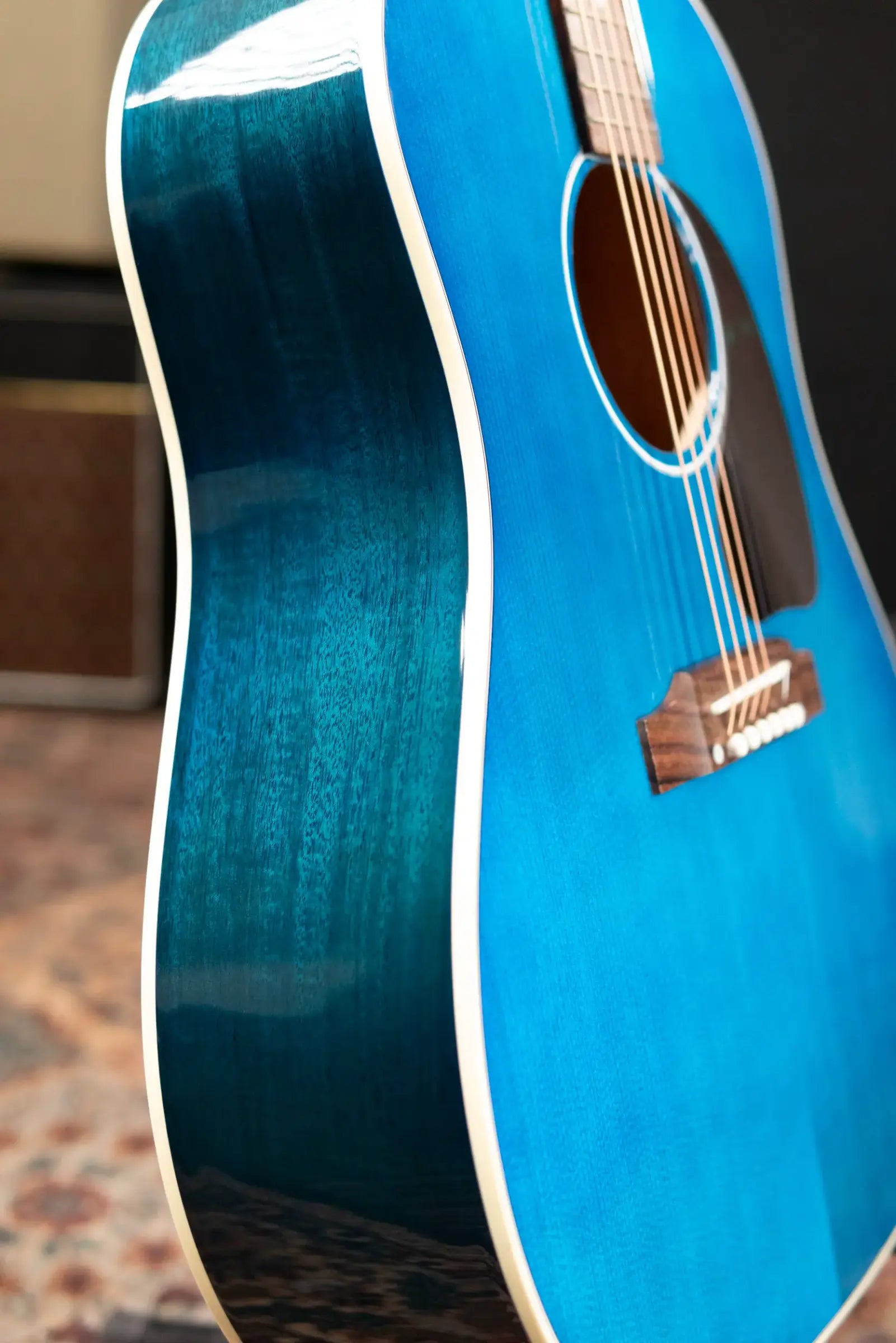 Gibson J-45 Standard Acoustic/Electric Guitar - Bluebonnet with Hardshell Case