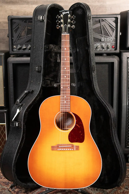 Gibson J-45 Standard Acoustic/Electric Guitar - Heritage Cherry Sunburst with Hardshell Case