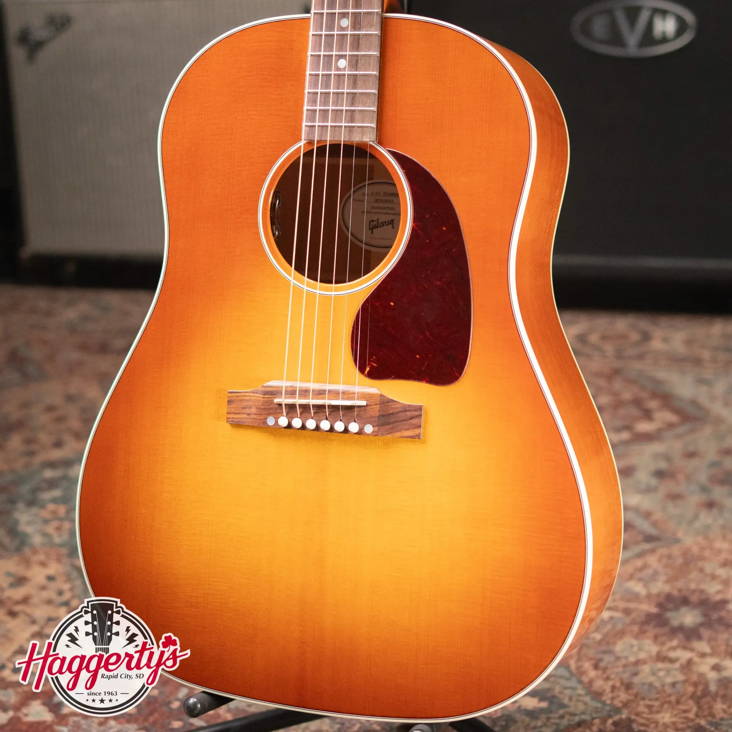 Gibson J-45 Standard Acoustic/Electric Guitar - Heritage Cherry Sunburst with Hardshell Case