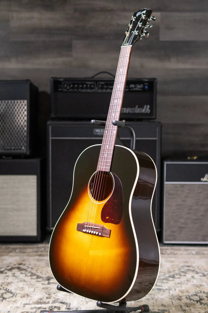 Gibson J-45 Standard HiFi DNA Acoustic/Electric Guitar - Vintage Sunburst with Hardshell Case