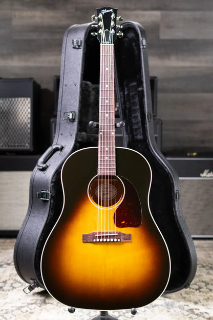 Gibson J-45 Standard HiFi DNA Acoustic/Electric Guitar - Vintage Sunburst with Hardshell Case