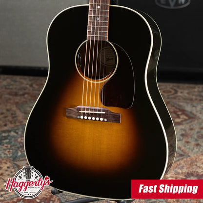 Gibson J-45 Standard Acoustic/Electric Guitar - Vintage Sunburst with Hardshell Case