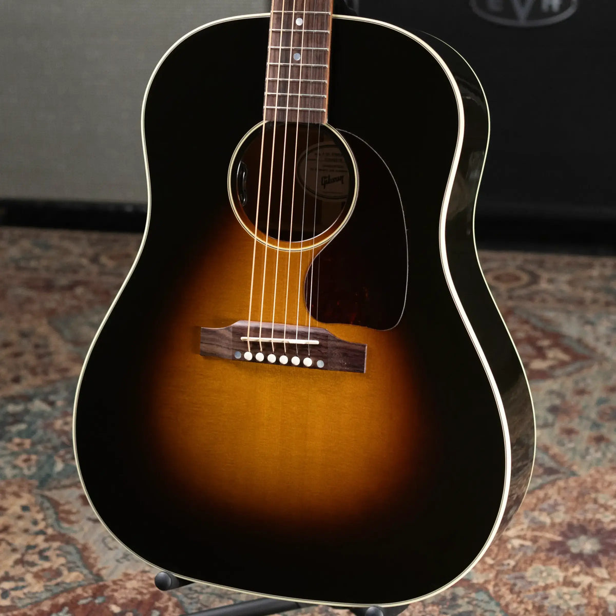 Gibson J-45 Standard Acoustic/Electric Guitar - Vintage Sunburst with Hardshell Case