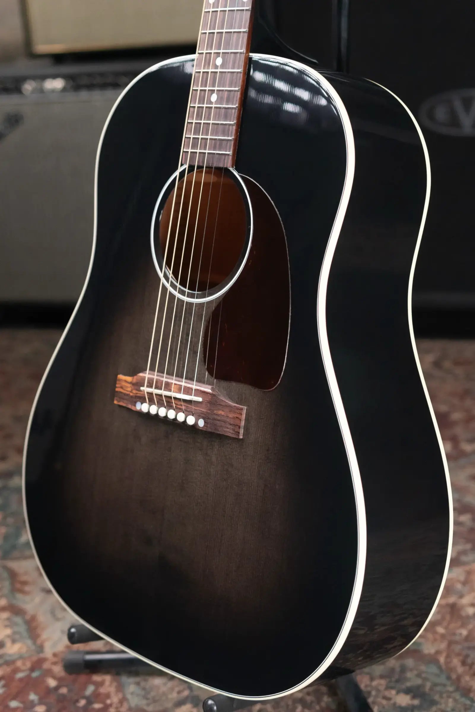 Gibson J-45 Standard Acoustic Guitar - Cobra Burst with Hardshell Case