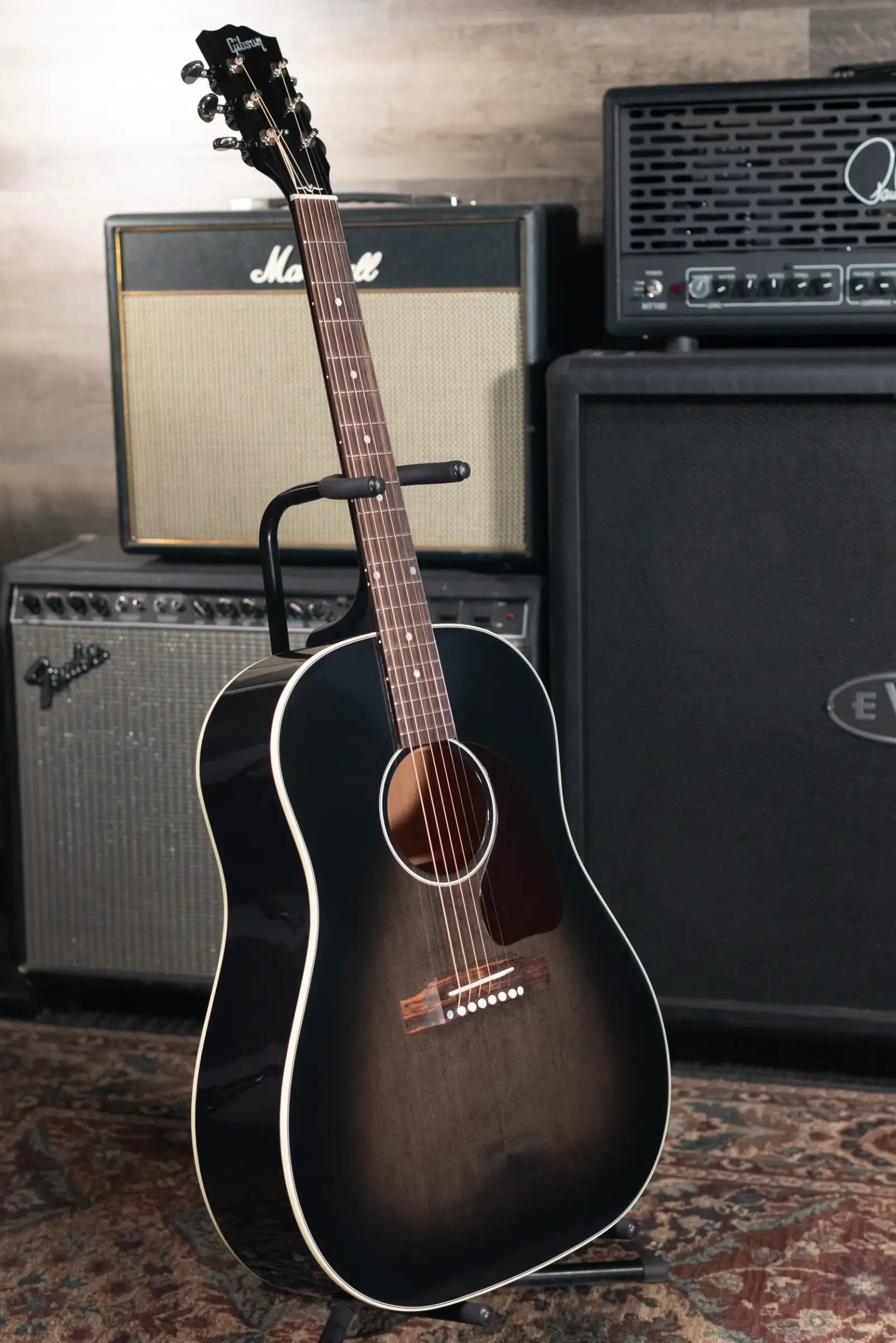 Gibson J-45 Standard Acoustic Guitar - Cobra Burst with Hardshell Case