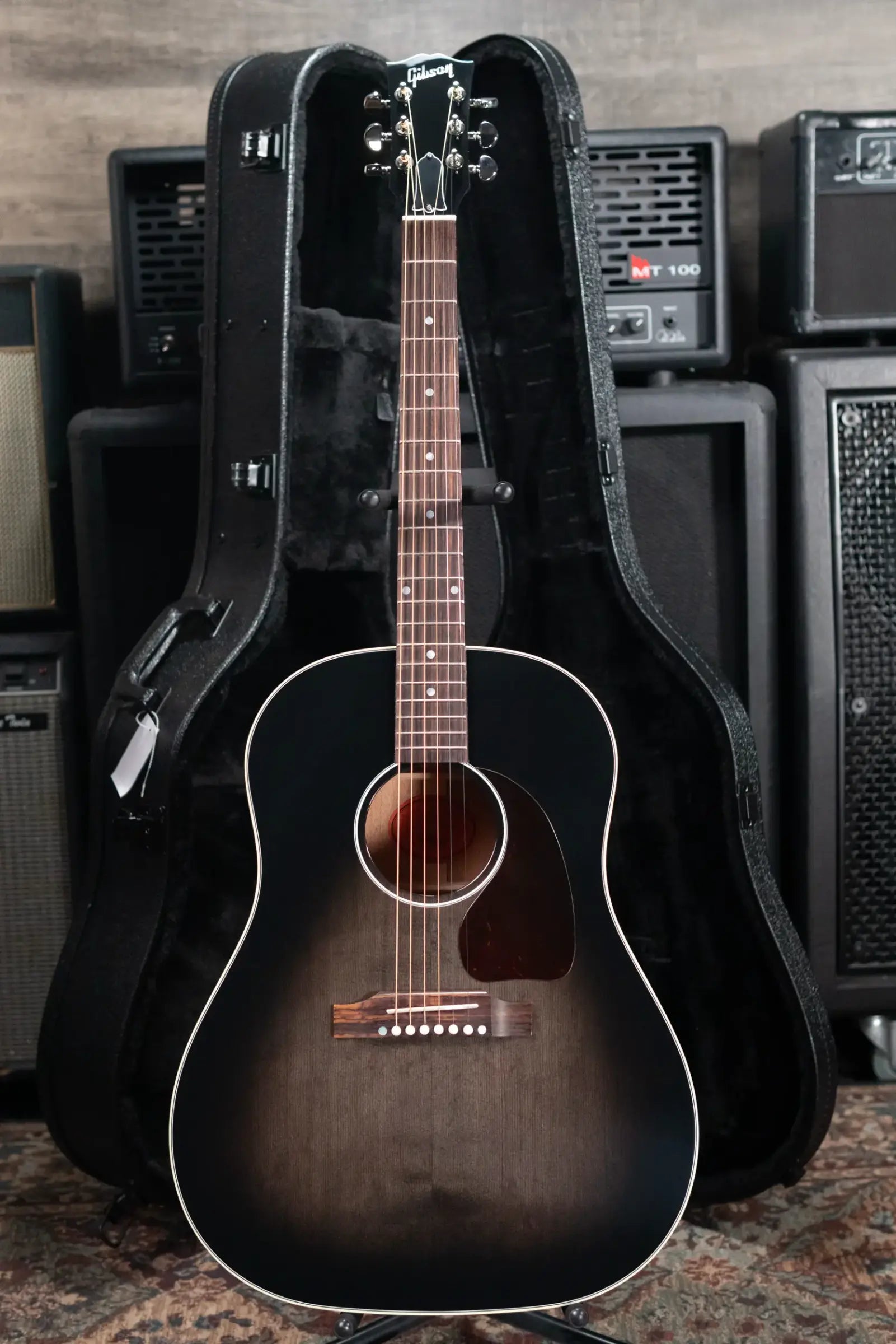 Gibson J-45 Standard Acoustic Guitar - Cobra Burst with Hardshell Case