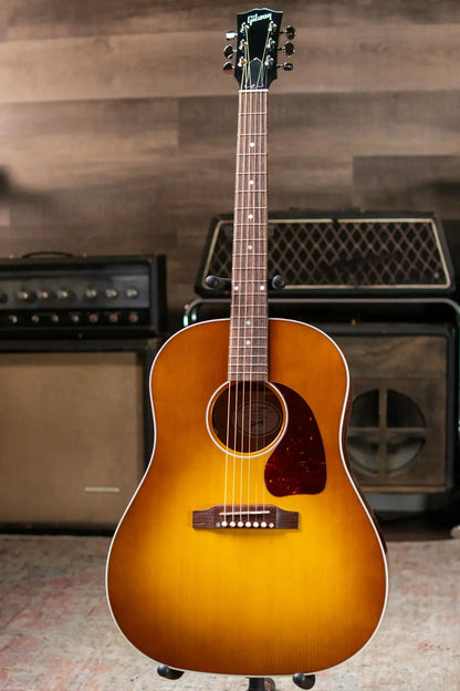 Gibson J-45 Standard Dreadnought Acoustic/Electric - Honeyburst with Hardshell Case