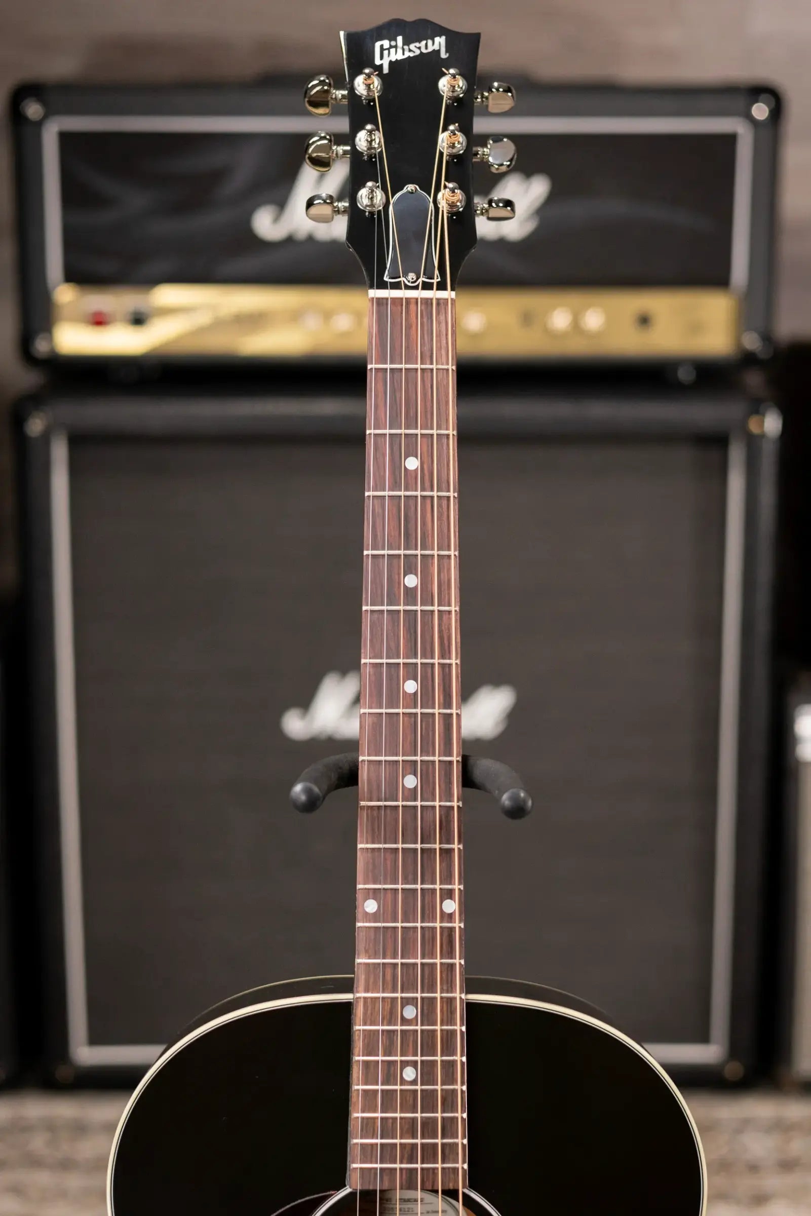 Gibson J-45 Standard Left-Handed Acoustic/Electric Guitar - Vintage Sunburst with Hardshell Case