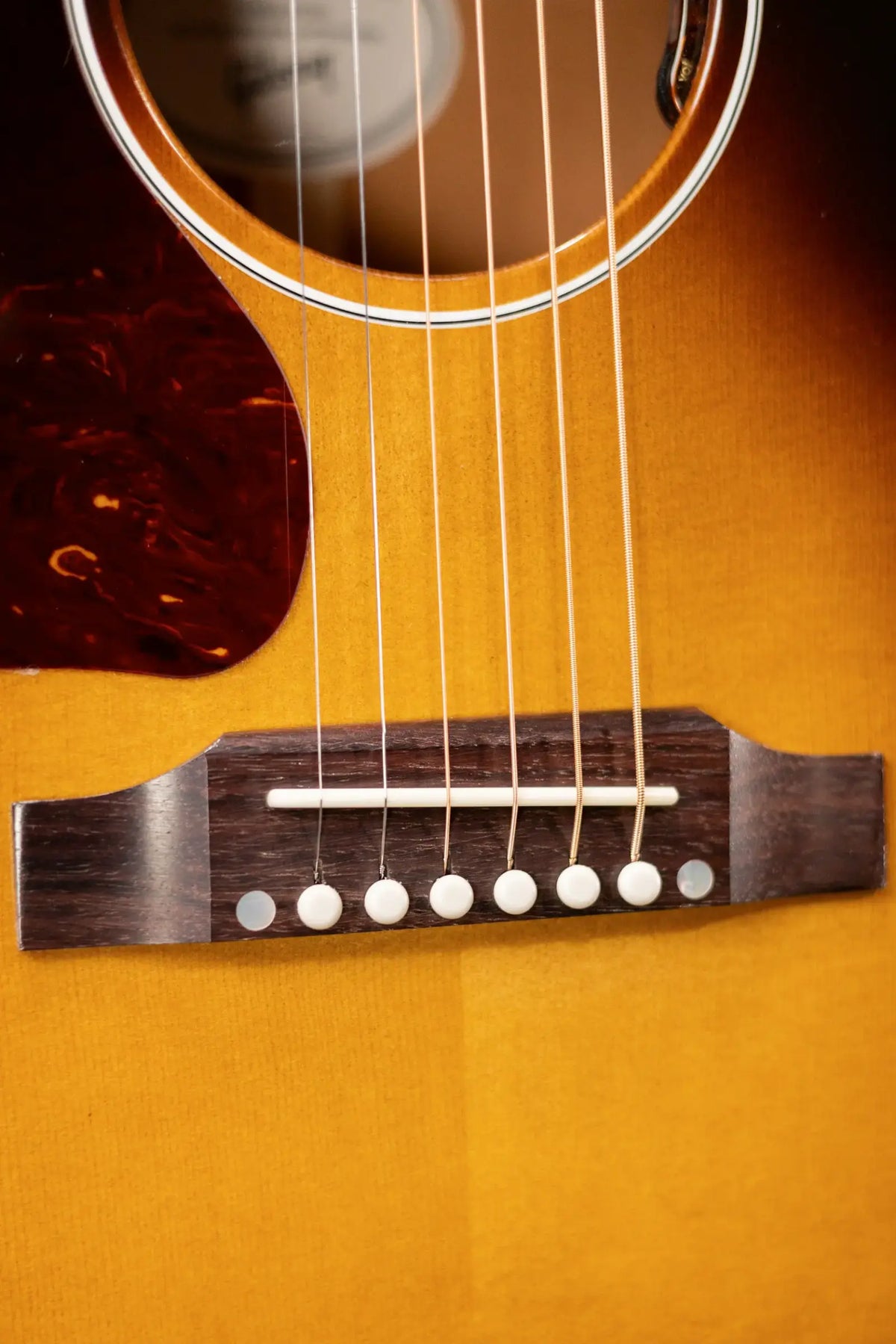 Gibson J-45 Standard Left-Handed Acoustic/Electric Guitar - Vintage Sunburst with Hardshell Case