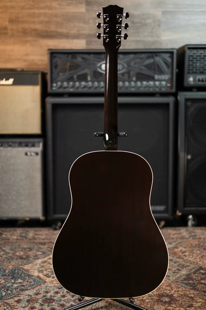 Gibson J-45 Standard Left-Handed Dreadnought Acoustic/Electric Guitar - Vintage Sunburst with Hardshell Case