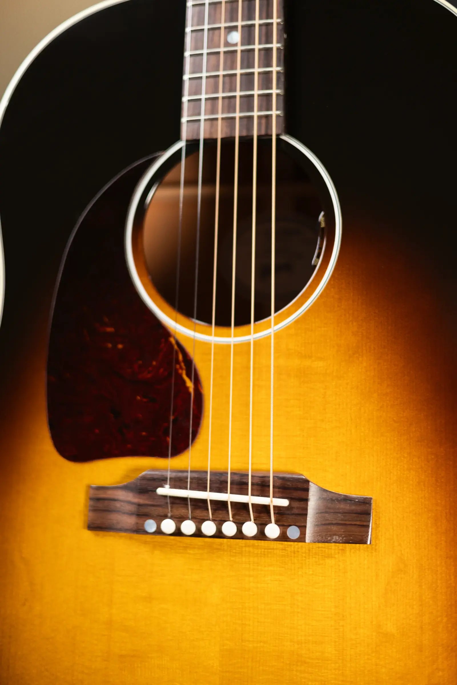 Gibson J-45 Standard Left-Handed Dreadnought Acoustic/Electric Guitar - Vintage Sunburst with Hardshell Case
