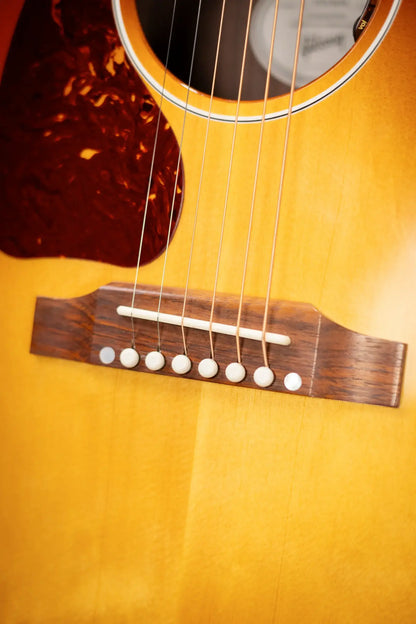 Gibson J-45 Standard Rosewood Left-Handed Acoustic/Electric Guitar - Rosewood Burst with Hardshell Case