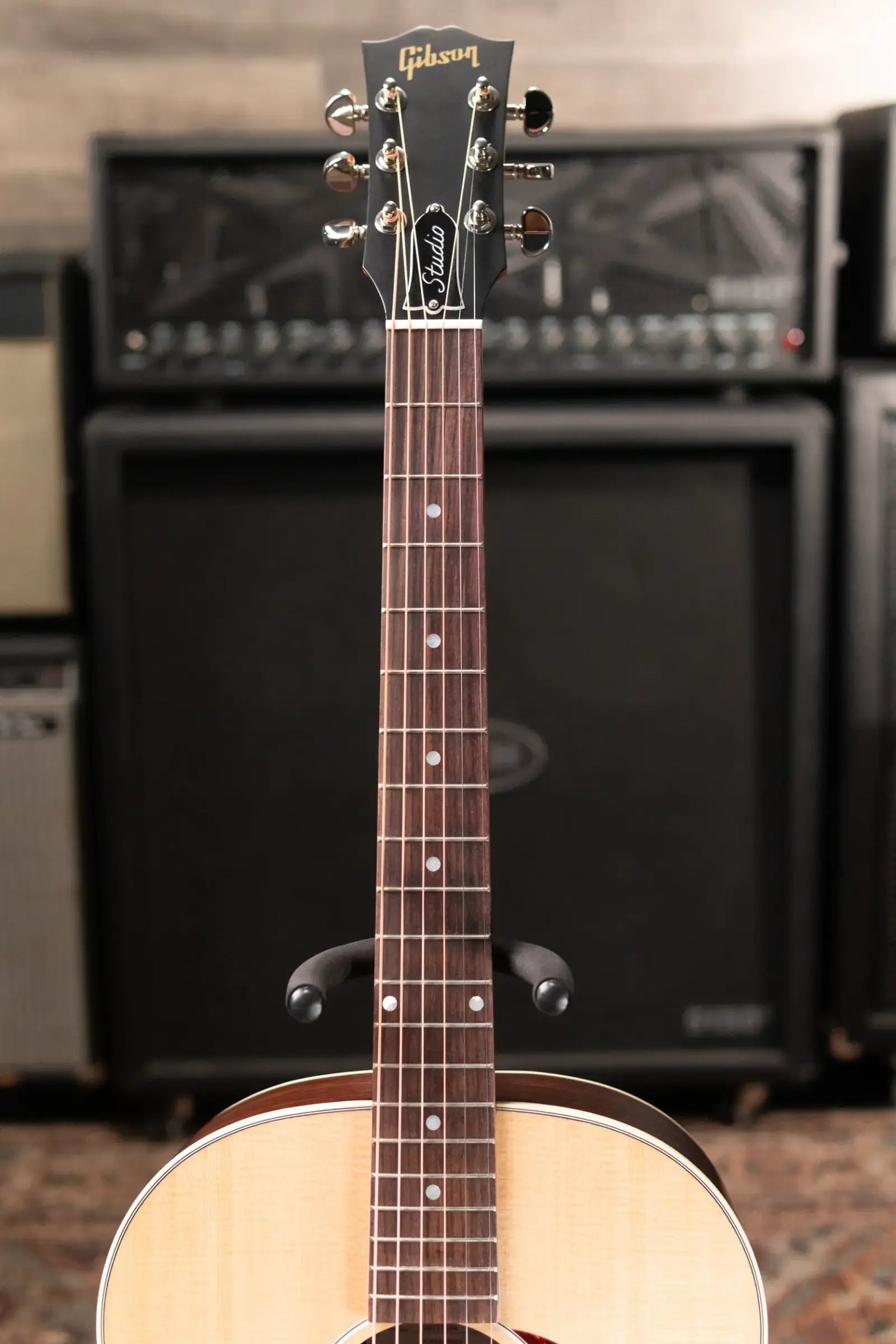 Gibson J-45 Studio Rosewood Acoustic/Electric Guitar - Satin Natural with Hardshell Case
