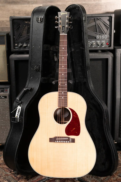 Gibson J-45 Studio Rosewood Acoustic/Electric Guitar - Satin Natural with Hardshell Case