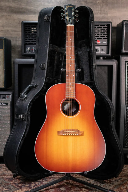 Gibson J-45 Studio Rosewood Acoustic/Electric Guitar - Satin Rosewood Burst with Hardshell Case - Floor Model