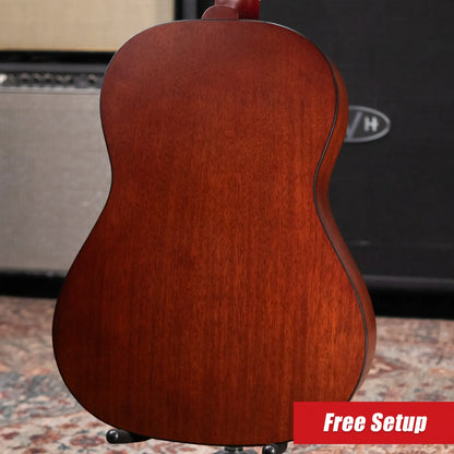 Gibson LG-2 All Mahogany Faded Acoustic/Electric Guitar - Vintage Sunburst with Hardshell Case